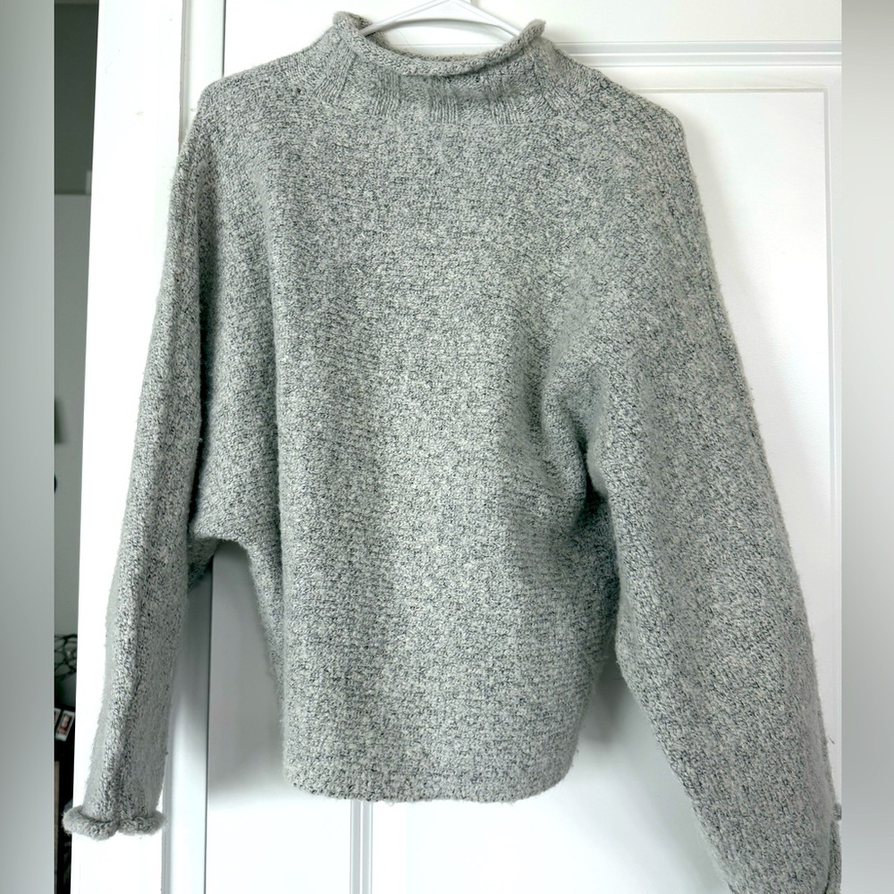 Light gray turtle neck sweater. Worn once